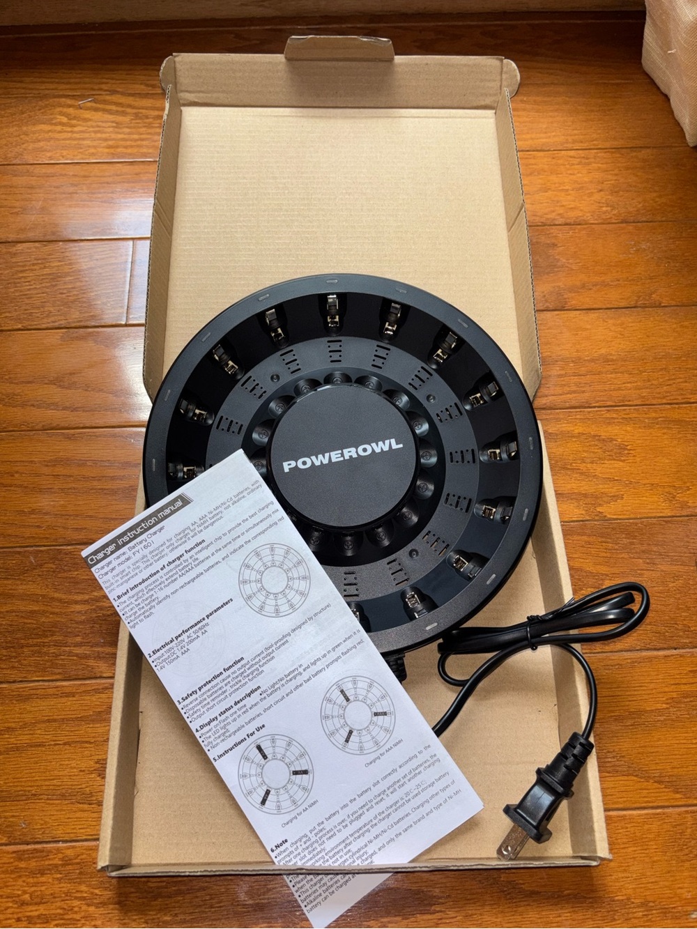 Powerowl FY1601 Smart AA AAA NiMH NiCd Battery Charger 16 Bay LED Fast Charger